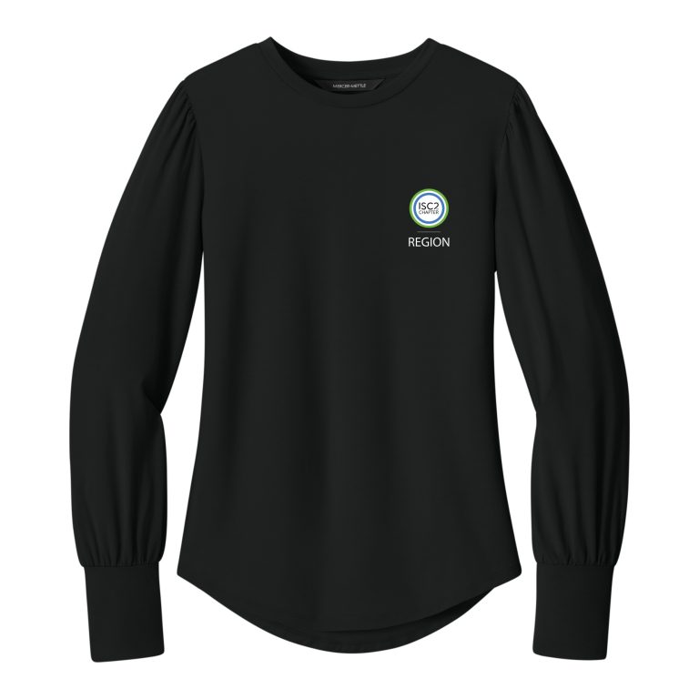 Women's Long Sleeve Blouson Top with Chapter Name