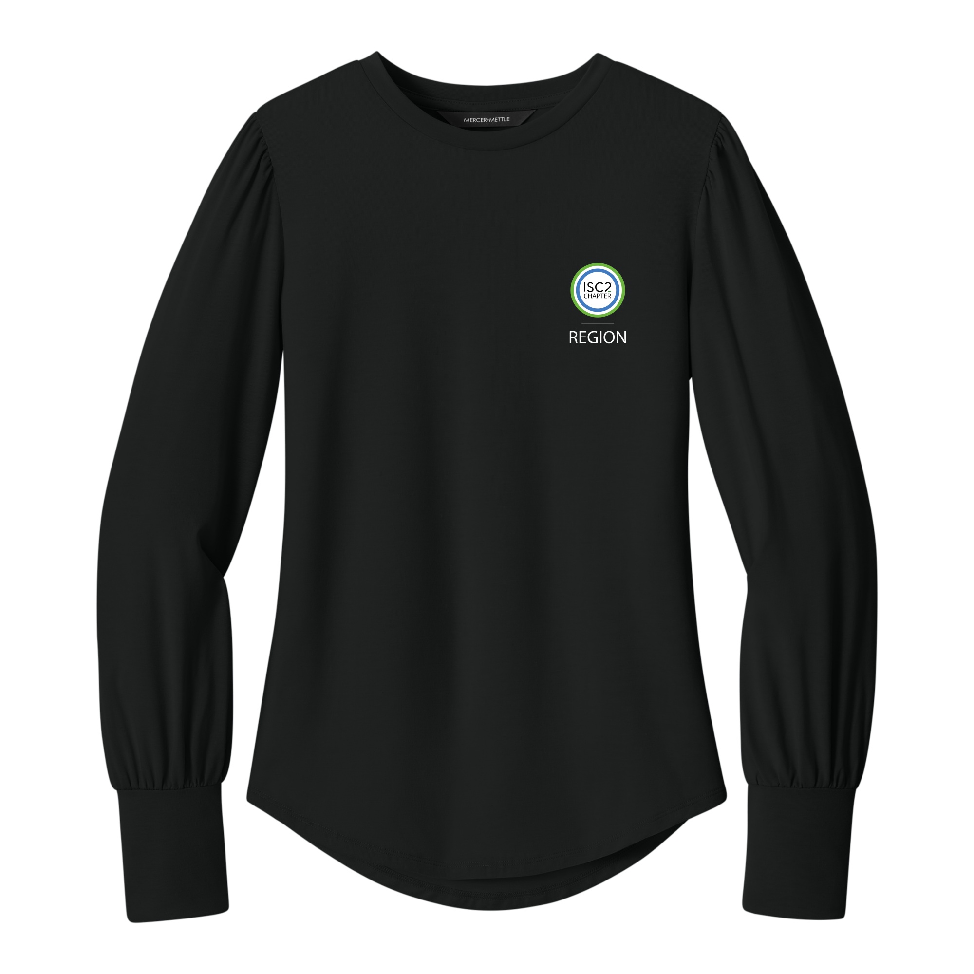 Women's Long Sleeve Blouson Top with Chapter Name